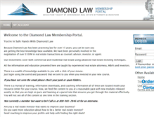 Tablet Screenshot of diamondlawmembers.com